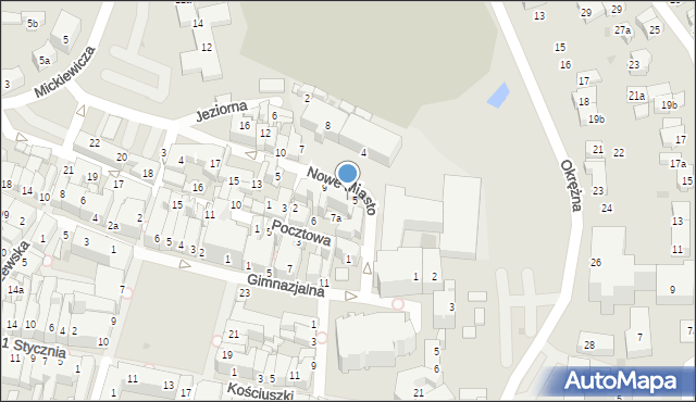 Chojnice, Nowe Miasto, 7, mapa Chojnic