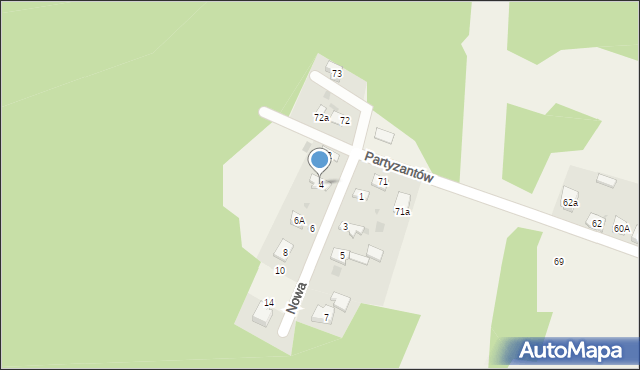 Choroń, Nowa, 4, mapa Choroń