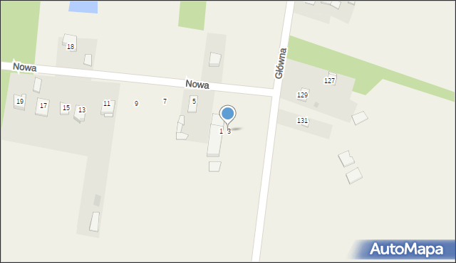 Chorzenice, Nowa, 3, mapa Chorzenice