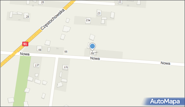 Chorzenice, Nowa, 64, mapa Chorzenice