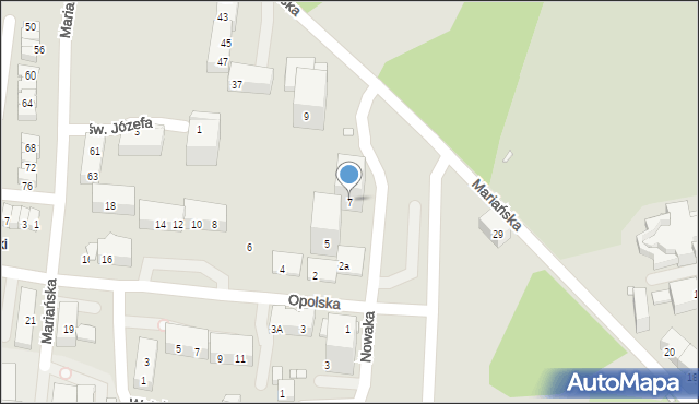 Chorzów, Nowaka Ignacego, dr., 7, mapa Chorzów