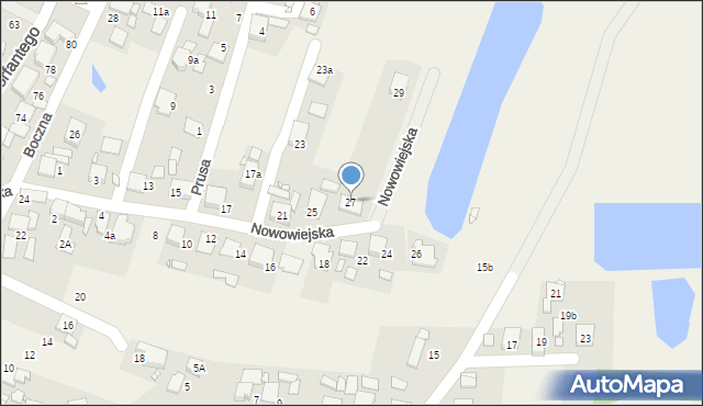 Chróścice, Nowowiejska, 27, mapa Chróścice