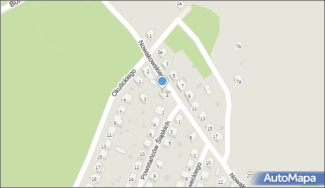 Chrzanów, Nowakowskiego Ludwika, por., 4a, mapa Chrzanów