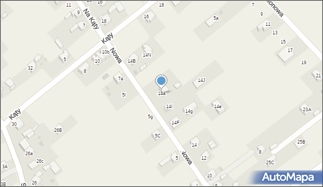 Chudów, Nowa, 14a, mapa Chudów