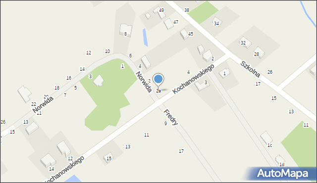 Chwałowice, Norwida Cypriana Kamila, 2a, mapa Chwałowice