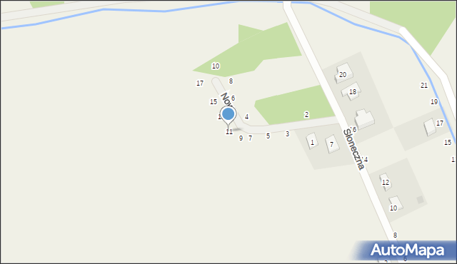 Chwałowice, Nowa, 11, mapa Chwałowice