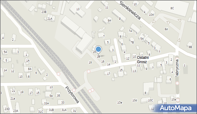 Ciechanów, Nowokolejowa, 18, mapa Ciechanów