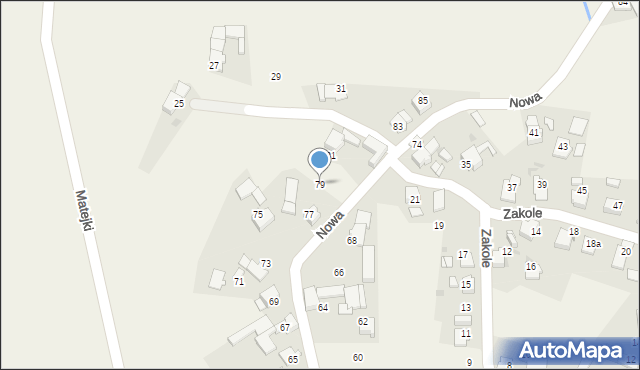 Cisek, Nowa, 79, mapa Cisek