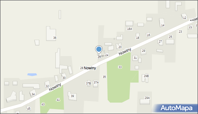 Cisie, Nowiny, 26, mapa Cisie