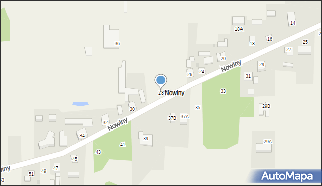 Cisie, Nowiny, 28, mapa Cisie