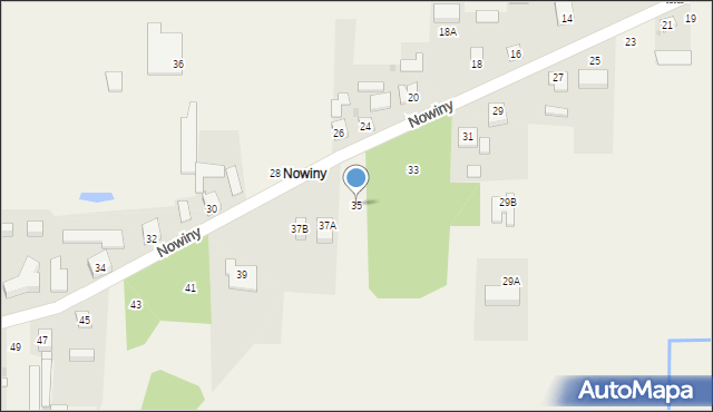 Cisie, Nowiny, 35, mapa Cisie