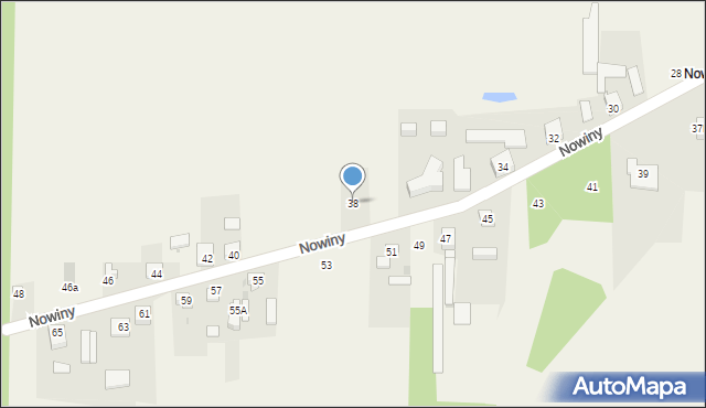 Cisie, Nowiny, 38, mapa Cisie