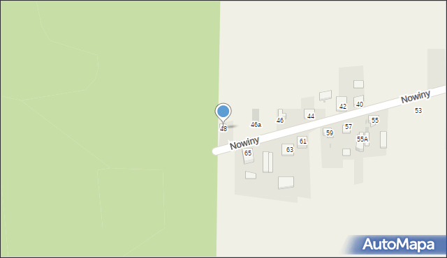 Cisie, Nowiny, 48, mapa Cisie