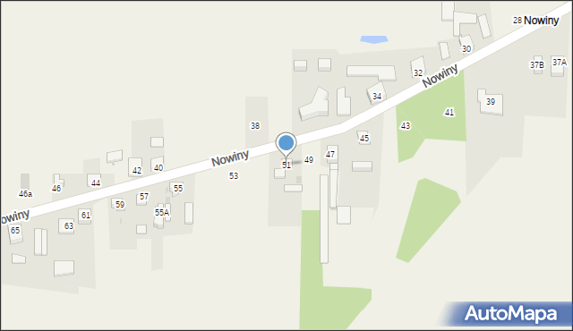 Cisie, Nowiny, 51, mapa Cisie