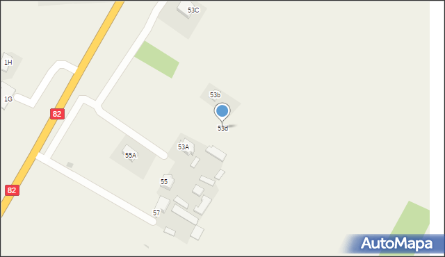 Cyców, Nowa, 53d, mapa Cyców