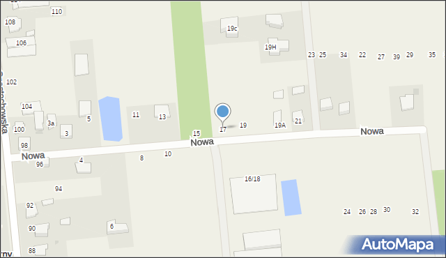 Czarny Las, Nowa, 17, mapa Czarny Las