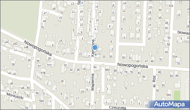 Czeladź, Nowopogońska, 29, mapa Czeladź