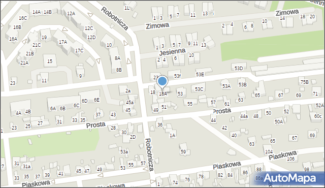 Czeladź, Norwida Cypriana Kamila, 18A, mapa Czeladź