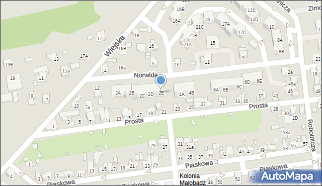 Czeladź, Norwida Cypriana Kamila, 2E, mapa Czeladź