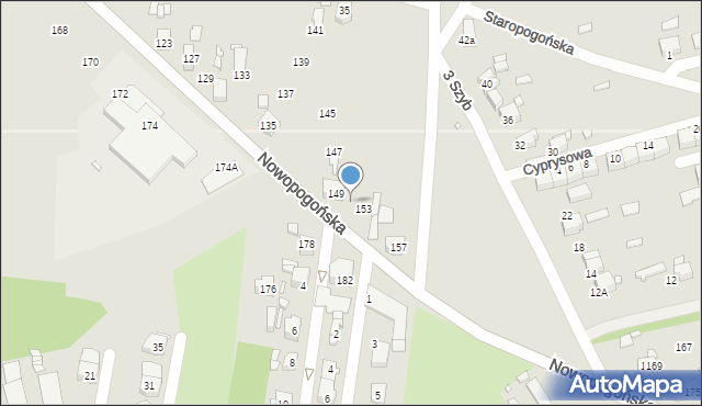 Czeladź, Nowopogońska, 151, mapa Czeladź
