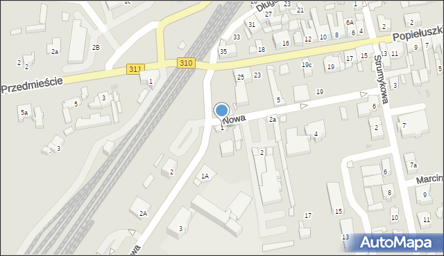 Czempiń, Nowa, 1, mapa Czempiń