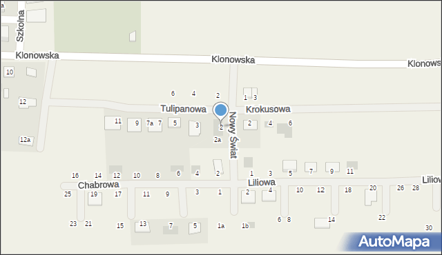 Czerlejno, Nowy Świat, 2, mapa Czerlejno