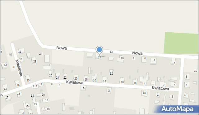 Czerniewice, Nowa, 14, mapa Czerniewice