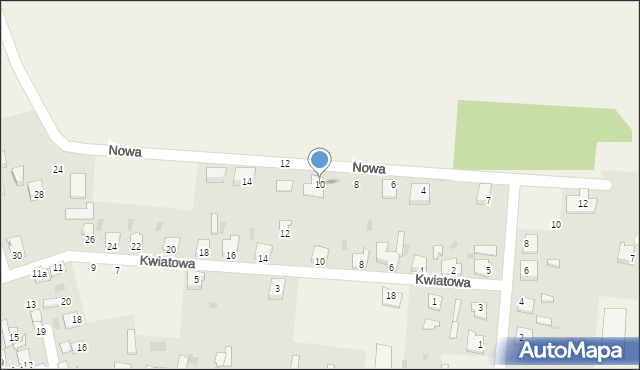 Czerniewice, Nowa, 10, mapa Czerniewice