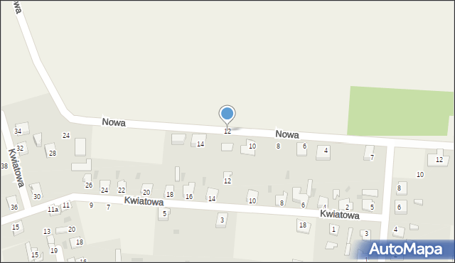 Czerniewice, Nowa, 12, mapa Czerniewice