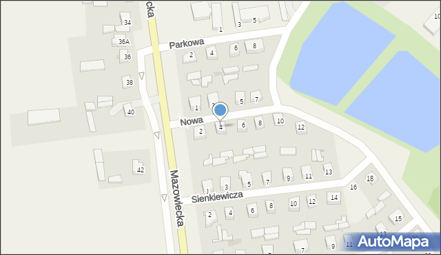 Czerwin, Nowa, 4, mapa Czerwin