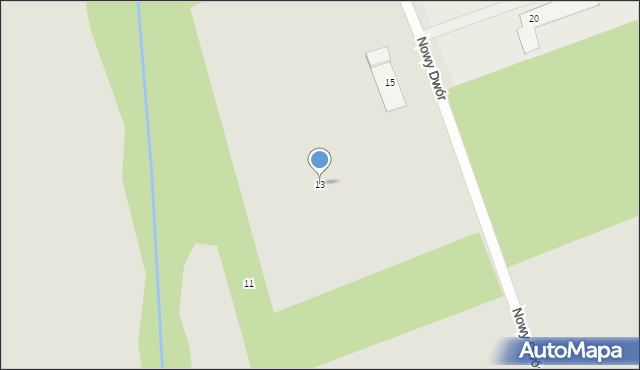 Czerwionka-Leszczyny, Nowy Dwór, 13, mapa Czerwionka-Leszczyny