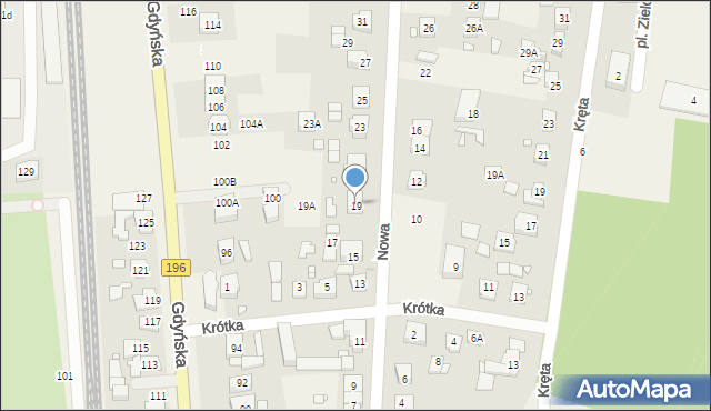 Czerwonak, Nowa, 19, mapa Czerwonak