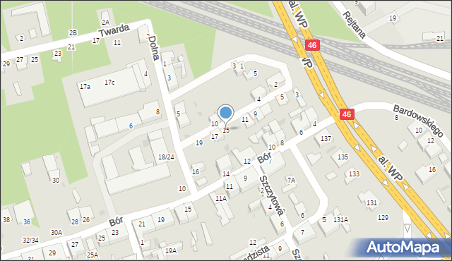 Częstochowa, Nowa, 15, mapa Częstochowy