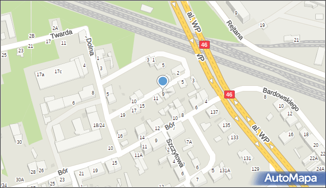 Częstochowa, Nowa, 9, mapa Częstochowy