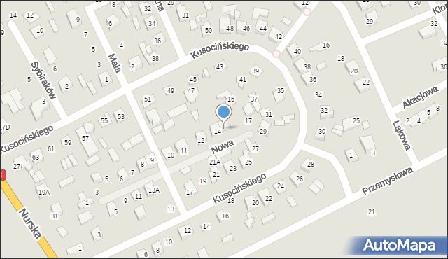 Czyżew, Nowa, 15, mapa Czyżew