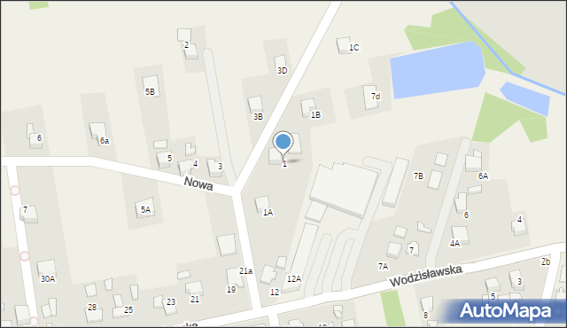 Czyżowice, Nowa, 1, mapa Czyżowice