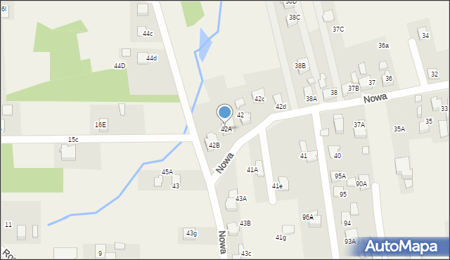 Czyżowice, Nowa, 42A, mapa Czyżowice