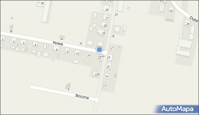 Dąbrowa, Nowa, 12, mapa Dąbrowa