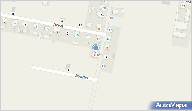 Dąbrowa, Nowa, 12b, mapa Dąbrowa