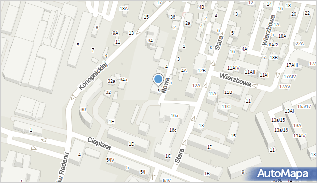 Dąbrowa Górnicza, Nowa, 6, mapa Dąbrowa Górnicza