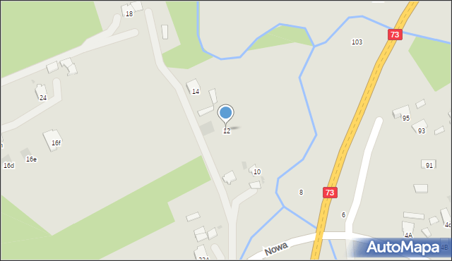 Dąbrowa Tarnowska, Nowa, 12, mapa Dąbrowa Tarnowska