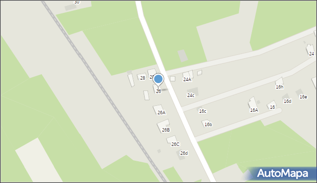 Dąbrowa Tarnowska, Nowa, 26, mapa Dąbrowa Tarnowska