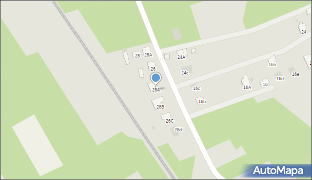 Dąbrowa Tarnowska, Nowa, 26A, mapa Dąbrowa Tarnowska