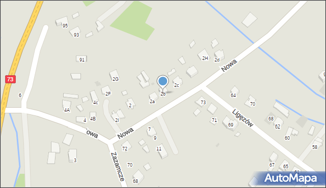 Dąbrowa Tarnowska, Nowa, 2b, mapa Dąbrowa Tarnowska