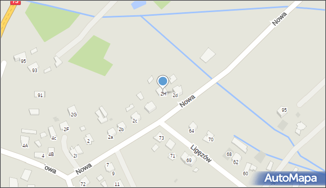 Dąbrowa Tarnowska, Nowa, 2H, mapa Dąbrowa Tarnowska