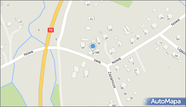 Dąbrowa Tarnowska, Nowa, 4, mapa Dąbrowa Tarnowska