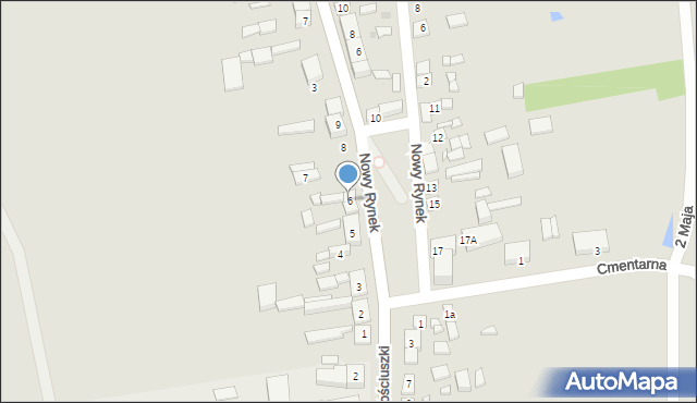 Dąbrowice, Nowy Rynek, 6, mapa Dąbrowice