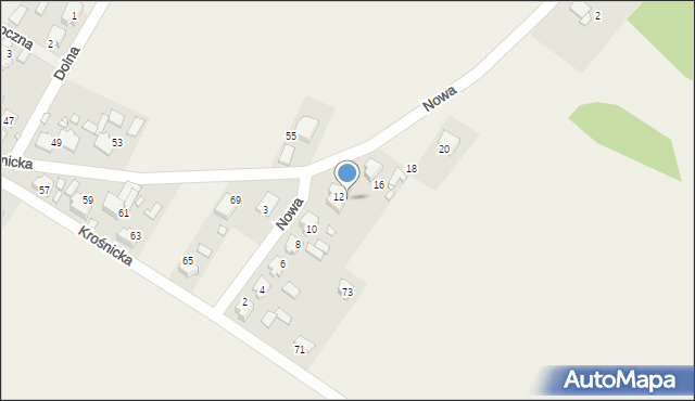 Daniec, Nowa, 14, mapa Daniec