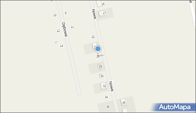 Darzlubie, Nowa, 26, mapa Darzlubie