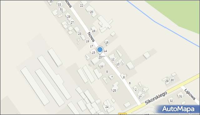 Dębienko, Nowa, 13, mapa Dębienko